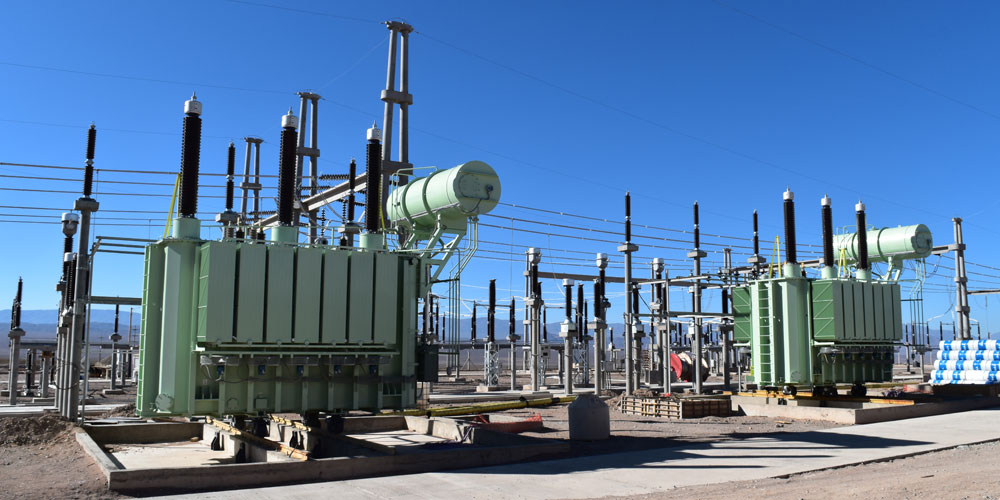 Estación transformadora de electricidad.