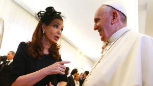 El Papa francisco junto a Cristina Fernández de Kirchner