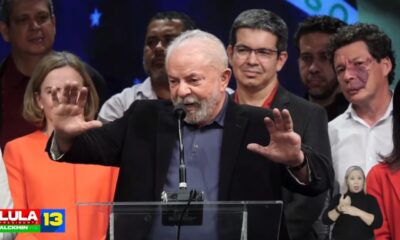 Lula Da Silva tras conocerse los resultados de la primera vuelta electoral de Brasil.