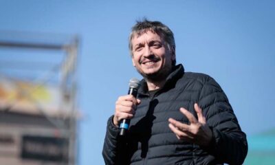 El diputado Nacional Máximo Kirchner, brindando un discurso durante un acto.