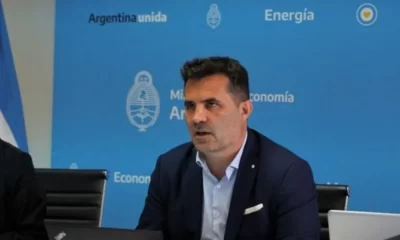 El exsecretario de Energía de la Nación, Darío Marínez durante una conferencia de prensa.