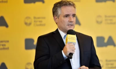 Marcelo D'Alessandro, durante una conferencua de prensa en la sede del Gobierno de la Ciudad de Buenos Aires.