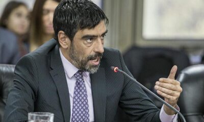 El Diputado del Frente de Todos, Rodolfo Tailhade, durante una reunión de comisión.