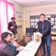 El intendente Mariano Gaido, emitiendo su voto en las elecciones generales del 2023.