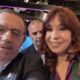 Carlos Maslatón y Cristina Kirchner en una selfie tomada en los estudios de C5N.