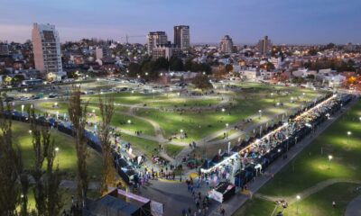 Imagen aérea del predio JAime de Nevares, donde se desarrolló la feria "Neuquén Emprende".