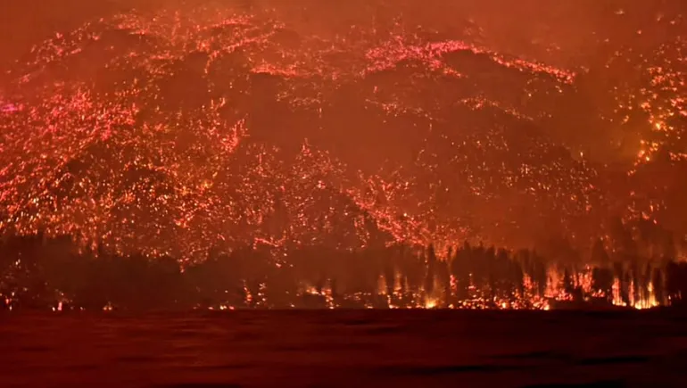 Incendio Puerto Patriada Chubut