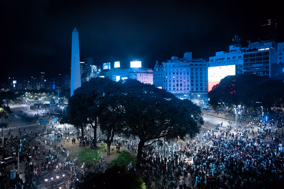 Represión Obelisco Argentina