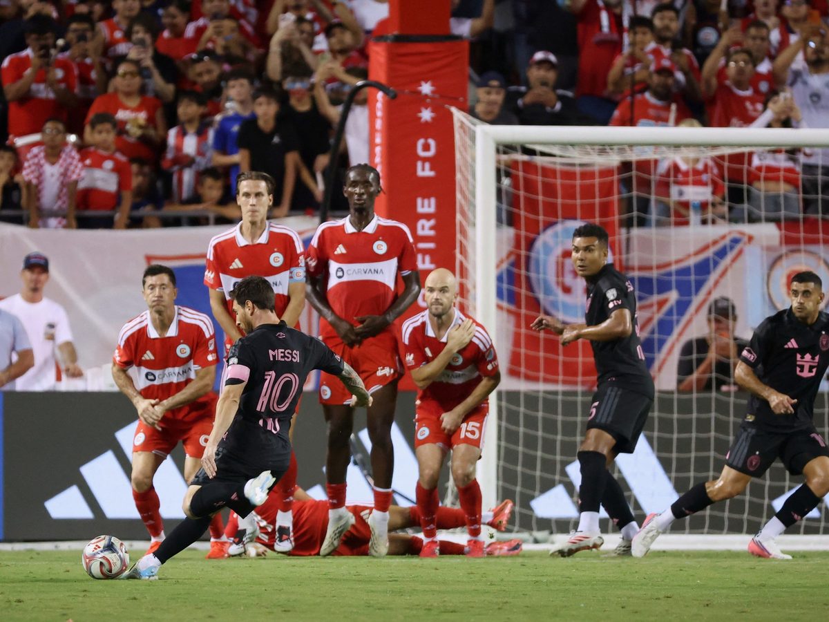 Messi en Inter Miami vs Chicago Fire: goles y asistencias del partido