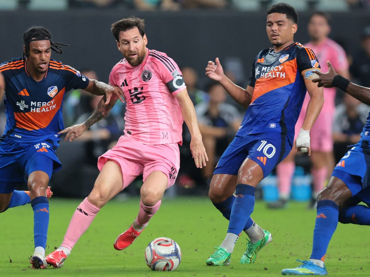 Lionel Messi juega con Inter Miami contra Cincinnati en la MLS
