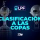 Tabla anual: posiciones y clasificación Copas internacionales